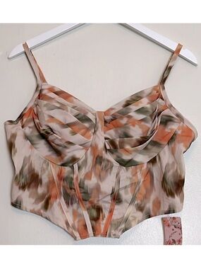 NWT Shein Mod curve bustier halter top size 1X